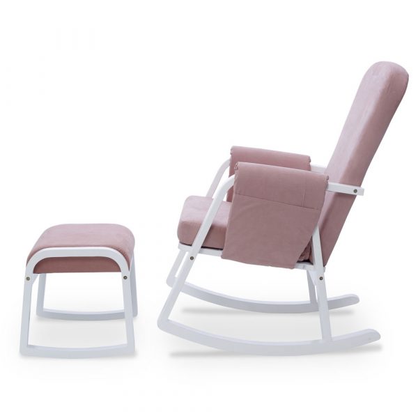 ickle bubba dursley rocking chair and stool pink