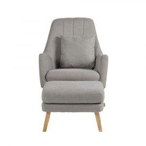 ickle bubba eden deluxe nursing chair stool pearl grey