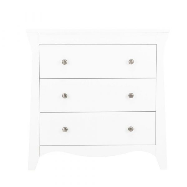 cuddleco clara 3 drawer dresser changer white
