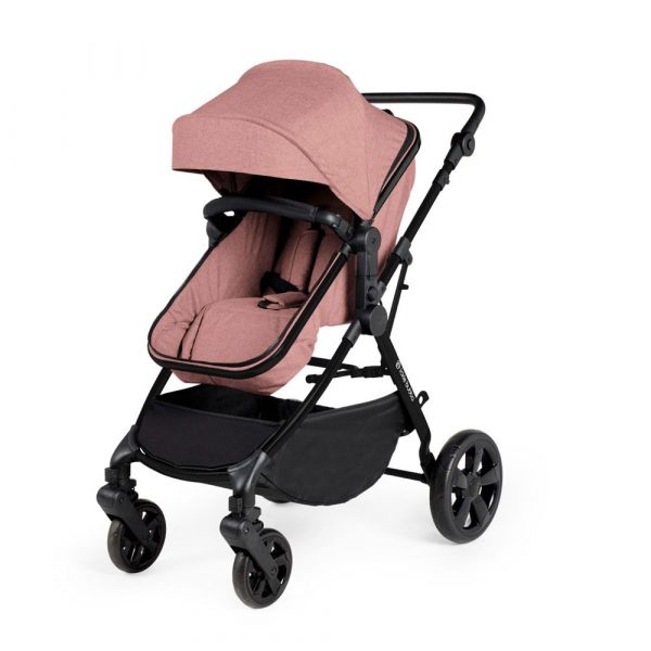 ickle bubba comet 3 in 1 travel system with astral car seat dusky pink