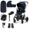cybex balios s travel system 10 piece comfort bundle with aton-b2 i-size ocean blue 2023