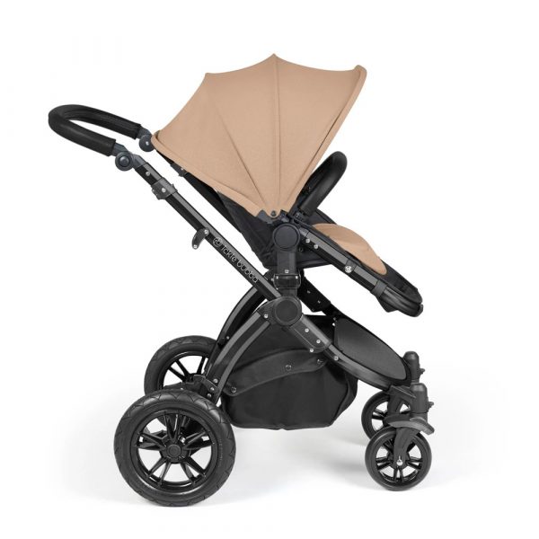 ickle bubba stomp luxe i-size isofix all in one travel system black desert black handle