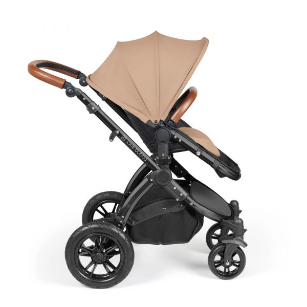 ickle bubba stomp luxe i-size isofix all in one travel system black desert tan handle
