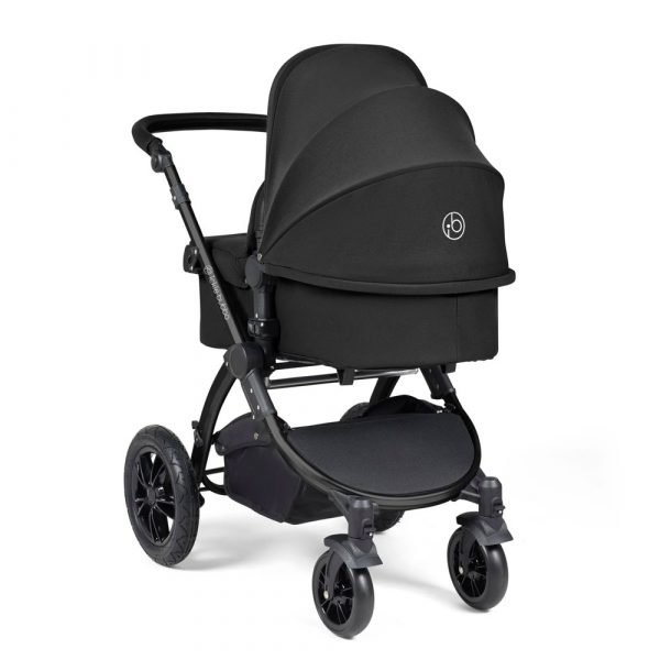 ickle bubba stomp luxe i-size isofix all in one travel system black midnight black handle