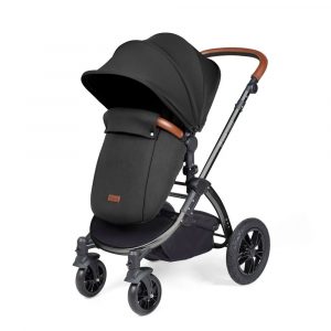 ickle bubba stomp luxe i-size isofix all in one travel system black midnight tan handle