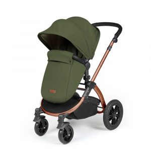 ickle bubba stomp luxe i-size isofix all in one travel system bronze woodland black handle
