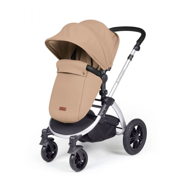 ickle bubba stomp luxe i-size isofix all in one travel system silver desert black handle