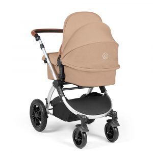 ickle bubba stomp luxe i-size isofix all in one travel system silver desert tan handle