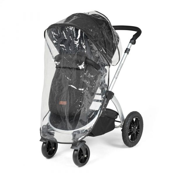 ickle bubba stomp luxe i-size isofix all in one travel system silver midnight black handle