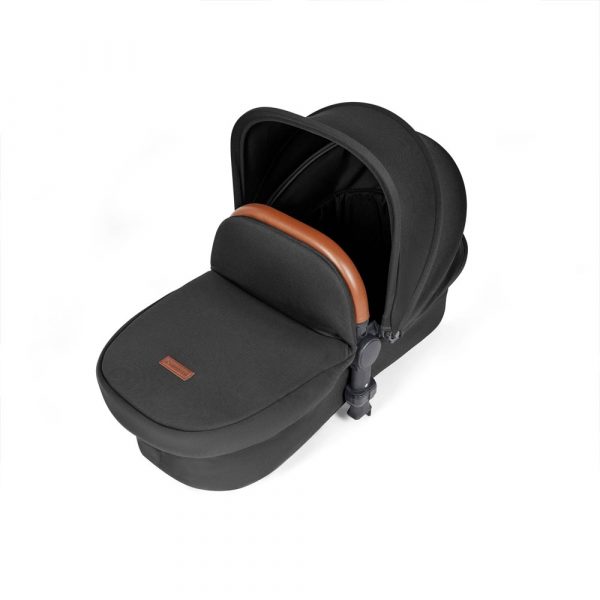 ickle bubba stomp luxe i-size isofix all in one travel system silver midnight tan handle