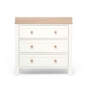 mamas papas wedmore 2 piece cotbed dresser changer white natural