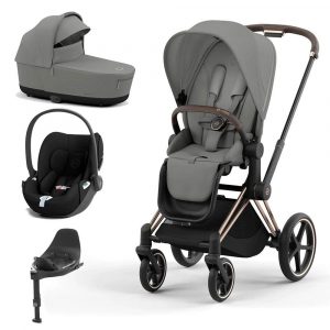 cybex priam cloud t travel system mirage grey rose gold