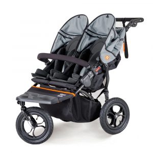 out n about v5 nipper double pushchair grey
