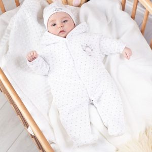 dandelion baby bear sleepsuit