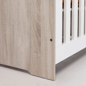 Babystyle Verona white ash range 3 piece nursery furniture bundle with free mattress