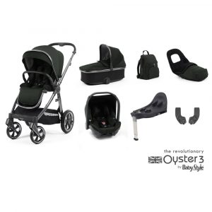 Babystyle Oyster 3 black olive with Capsule 2024 luxury Bundle