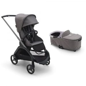 bugaboo dragonfly pushchair grey melange with carrycot