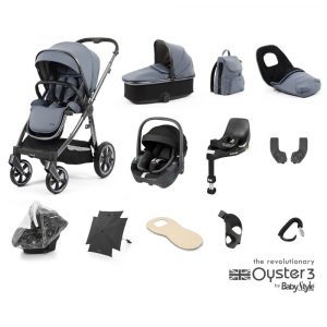 babystyle oyster 3 ultimate 12 piece maxi cosi pebble 360 travel system bundle dream blue